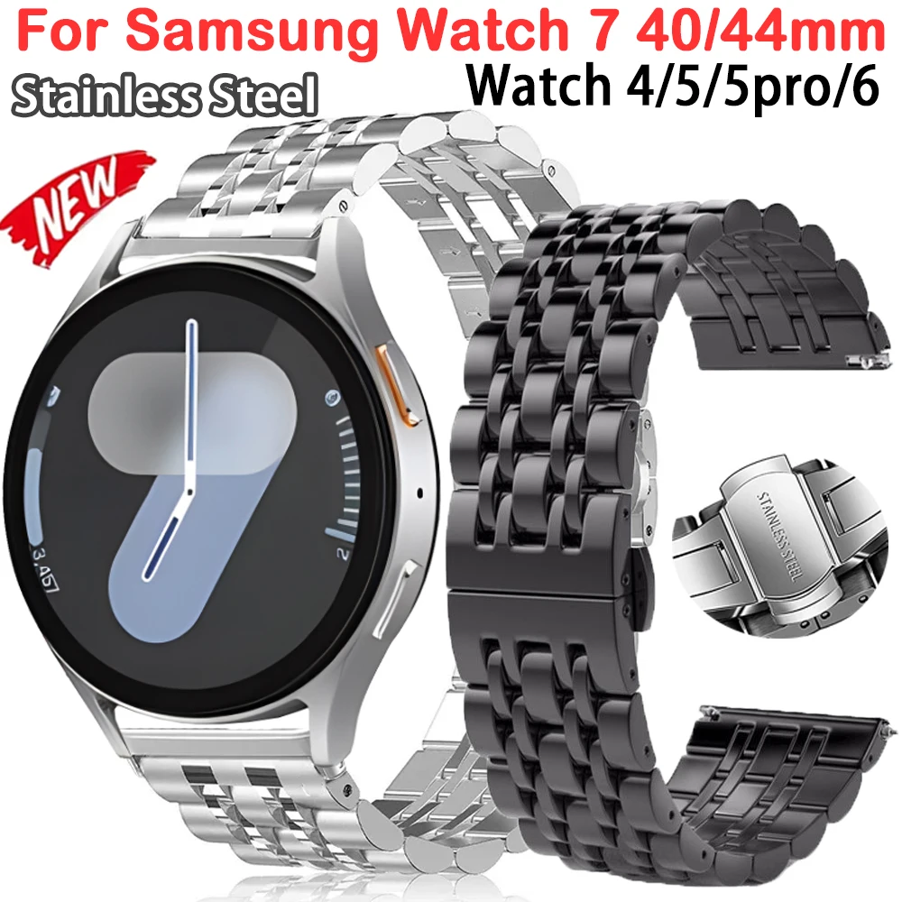 Für Samsung Uhr 7 6 40/44mm Metallband für Samsung Galaxy Uhr 4 5 5pro 43/46mm 45mm Edelstahl Armband Zubehör