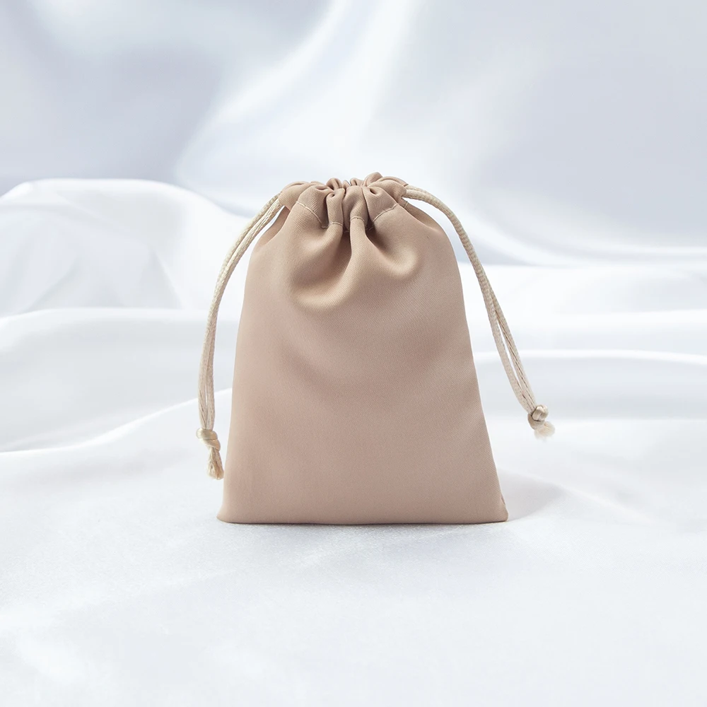 10Pcs Delicate Satin Drawstring Gift Pouches Premium Storage Bags for Jewelry Hair Accessories Cosmetics and Wedding Party Gift
