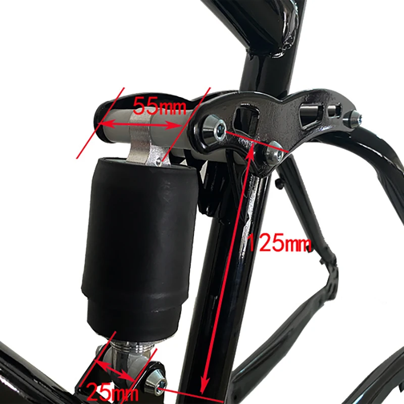 Shock-absorbing Frame for Mountain Bike, MTB Disc Brake, High Carbon Steel, Modified Bicycle Parts, Bright Black, 26 in