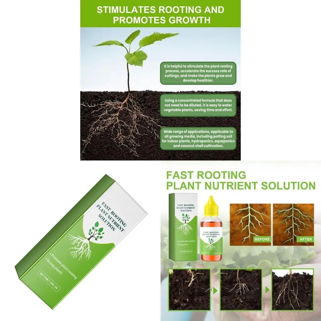 F19B Plant Growth Enhancers Supplements for Promotes Rooting Concentrated Fertilizers Solution for Promote Photosynthesis