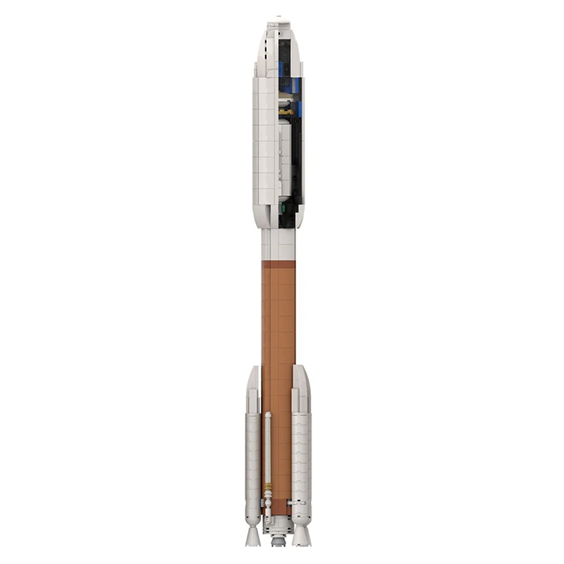 BuildMoc Saturn V Soyuz Moon Rocket Military Carrier Space Station Spacecraft Mars Explore 1:110 Scale Launch Vehicle Model  Toy