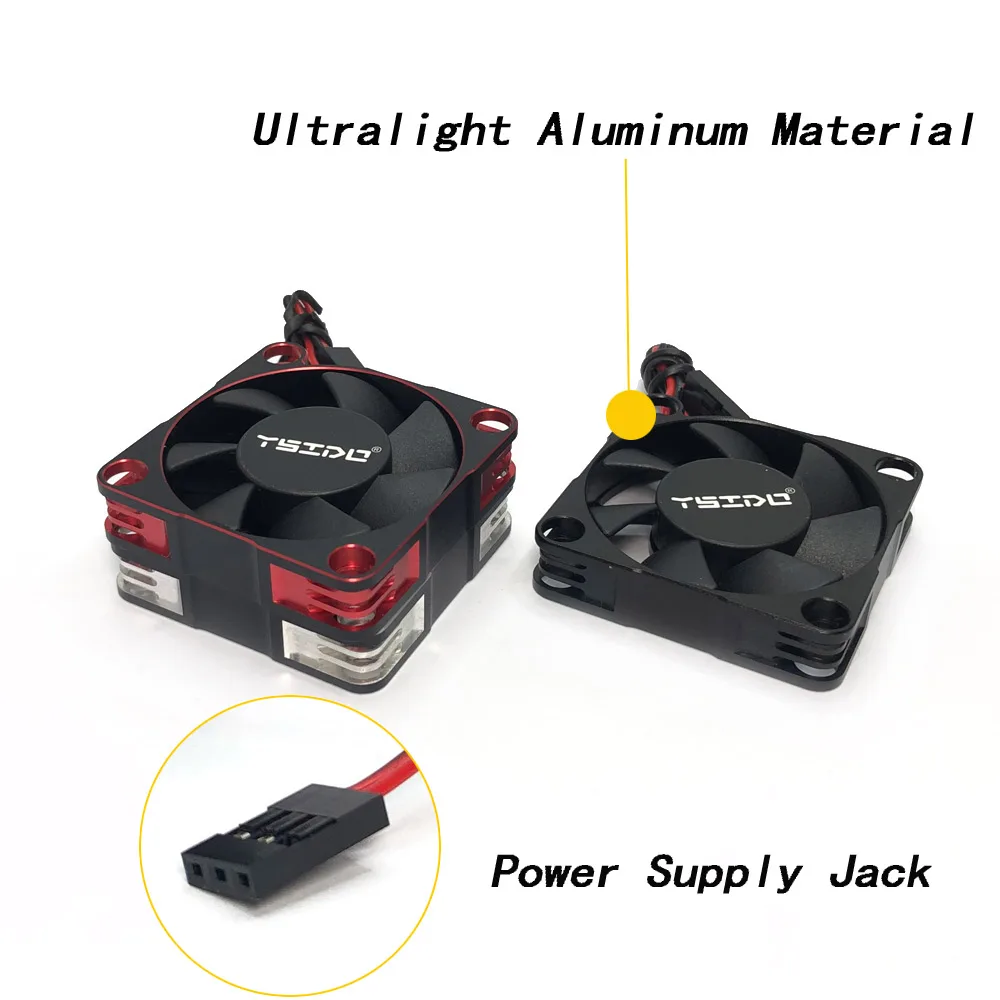 2023 la più recente ventola di raffreddamento YSIDO impermeabile in metallo 4510 MAX 14000RPM per 1/5 RC Car Truck Hobbywing MAX5 ESC