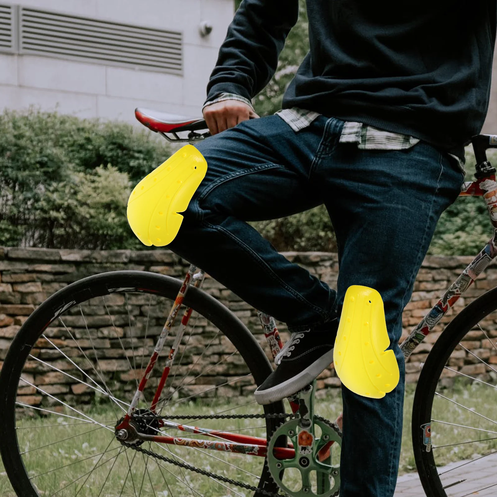 

1 комплект, съемные наколенники для мотоциклетного снаряжения, дышащая защита для езды, комфортная защита для мотоциклетного снаряжения, наколенники