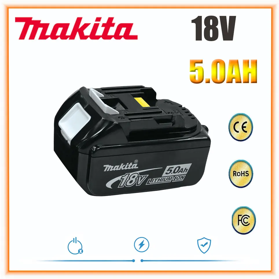 

Makita Original 18V 5.0AH 6.0AH Rechargeable Power Tool Battery LED Lithium Ion Replacement LXT BL1860B BL1860 BL1850