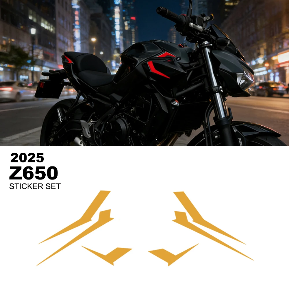 

2025 Z650 side Sticker Set For Kawasaki Z 650 Z-650 2025 New Motorcycle Accessories logo Sticker Whole Car Sticker Kit
