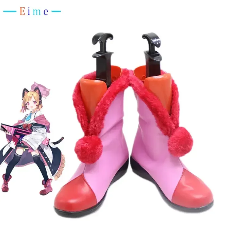 

Обувь для косплея Game Blue Archive Saiba Momoi, карнавальные ботинки на Хэллоуин, обувь из искусственной кожи, реквизит для косплея, изготовленный на заказ