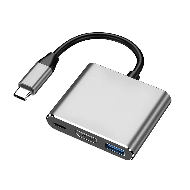 USB HUB Type C naar HDMI-compatibele kabel 4K-converteradapter Type C naar HD-MI/USB 3.0/Type-C voor pc-laptop MacBook Huawei Mate 30