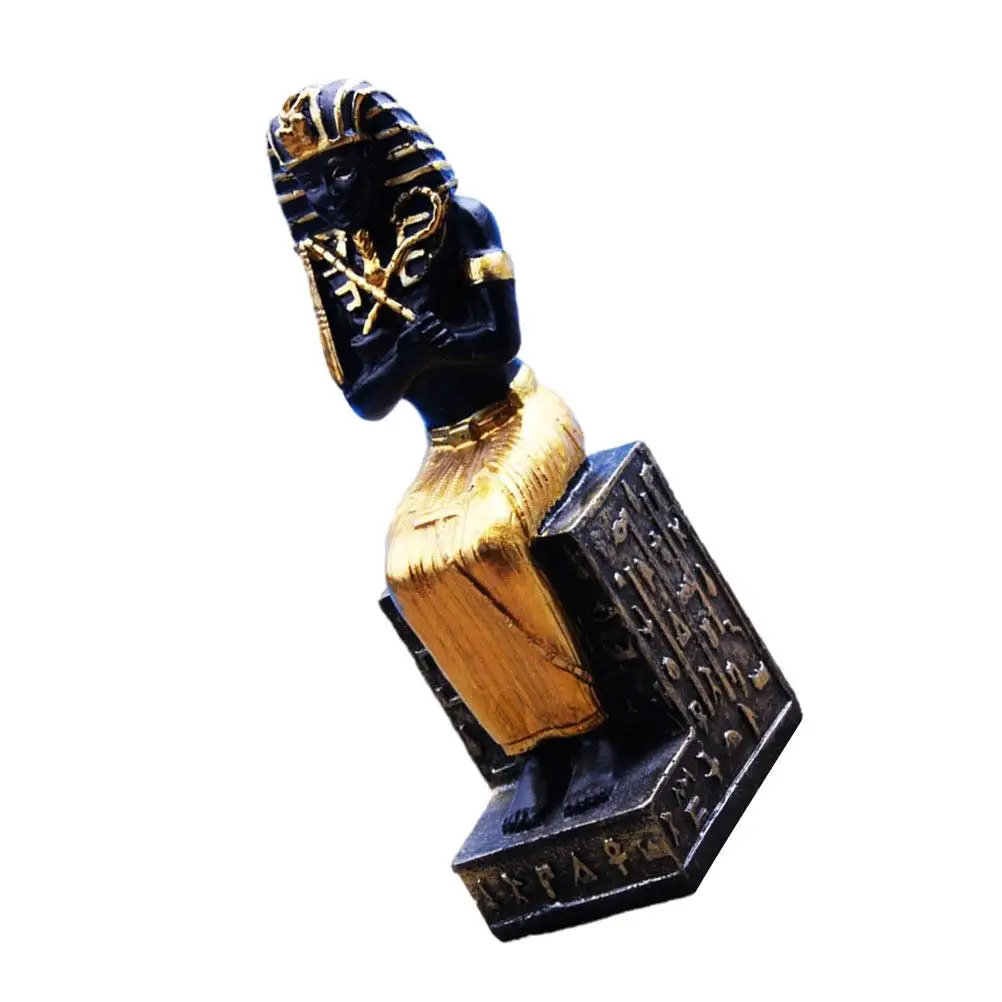 

Goldendoodle Ornament Egyptian Pharaoh Resin Artware Statue Craft Decorate Crafts Figurine Sand Table Home Decoration Travel