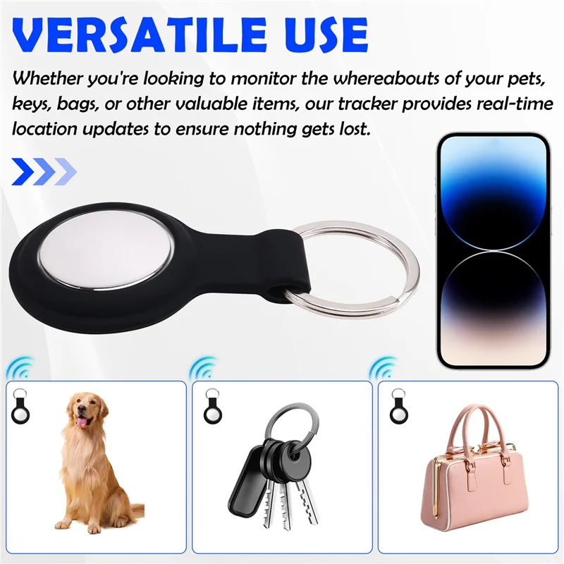 -ABGY Smart Bluetooth GPS Tracker Runder Anti-Lost Device Tracking Locator Smartphone Wallet Key Anti-Lost Device