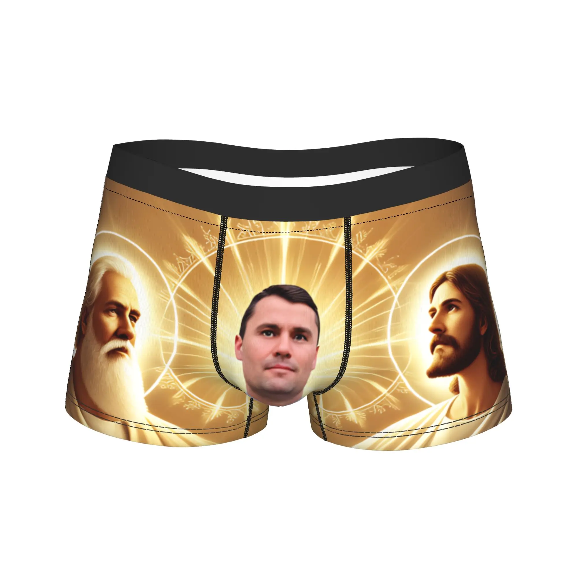 Charlie Kirk Angelic Advocate Charlie's Home ropa interior hombre bragas personalizado transpirable Boxer Shorts Trenky pantalones cortos calzoncillos de talla grande