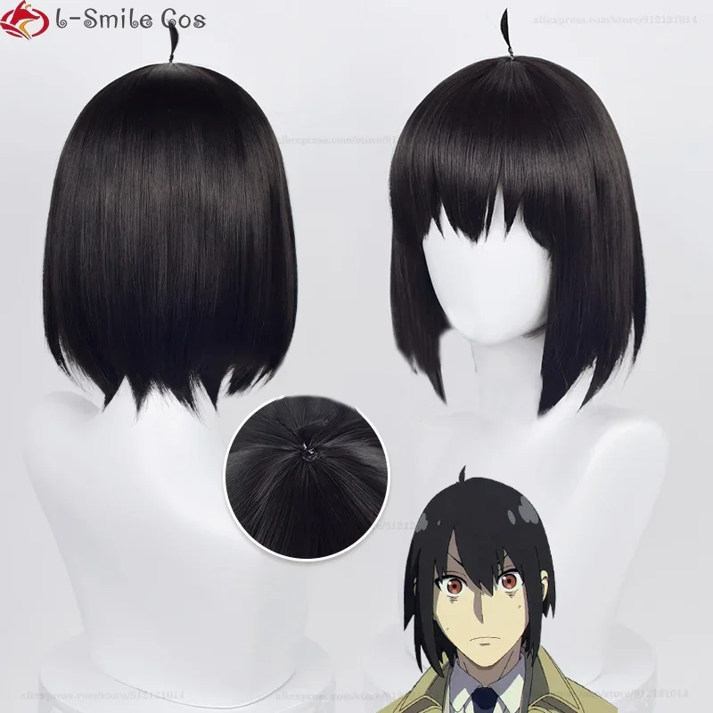 

CosplayYuri Briar Cosplay Wig Anime 33cm Black Heat Resistant Synthetic Halloween Party Yor Forger Brother Wigs + Wig Cap