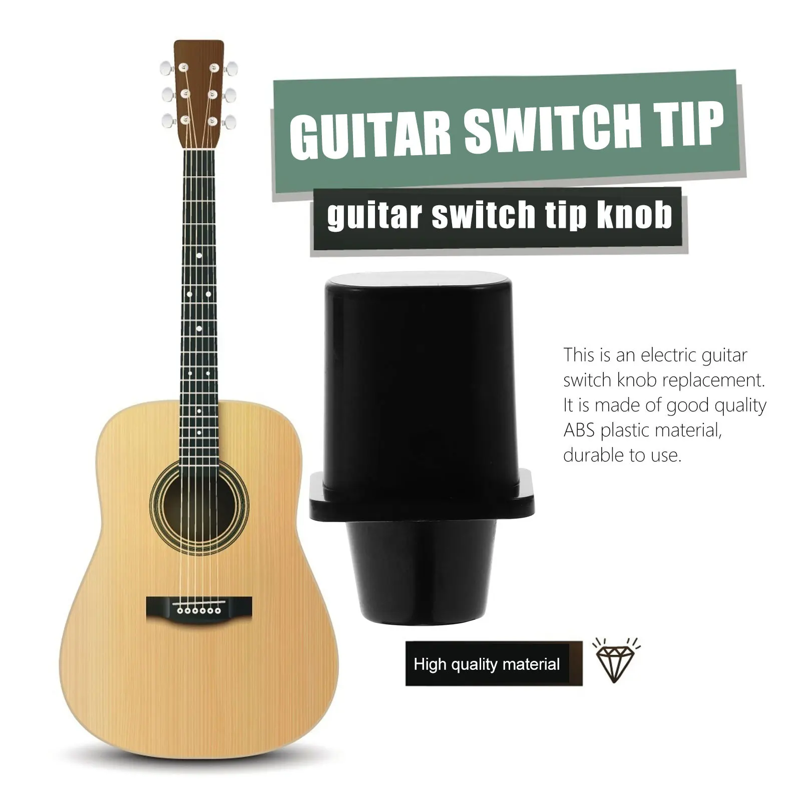 

8Pcs Electric Guitar Pickup Selector Knob Caps Replacement Durable ABS Plastic Guitar Parts Upgrade Pickup Selector Knob