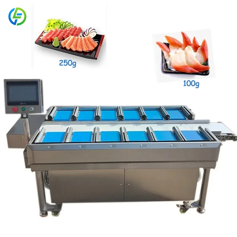 Factory Direct 12 Pallets Seafood Weighing Machine Electronic Scale Linear Weigher for Frozen Meat Cubes for Sale FL Customized