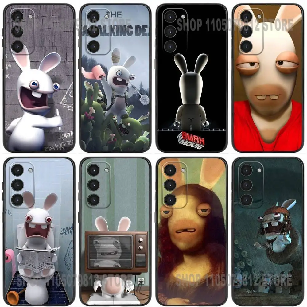 

Raving R-Rabbids Phone Case For Samsung Galaxy A32,21s,22,31,52,53,72,73,Note20,8,9,10 Soft Silicone Black Cover