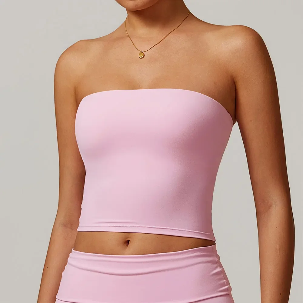 

New Strapless Yoga Vest for Women Sexy Beautiful Back Sports Bra Shock Resistant Quick Drying Fitness Top for Women Underwear