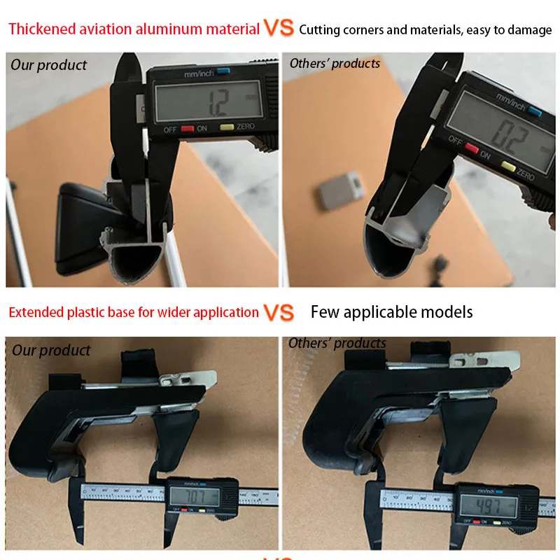 KOOJN portaequipajes Universal para techo, barra transversal para coche, rodamiento de 75kg, bloqueo de aleación de aluminio, barra antirrobo