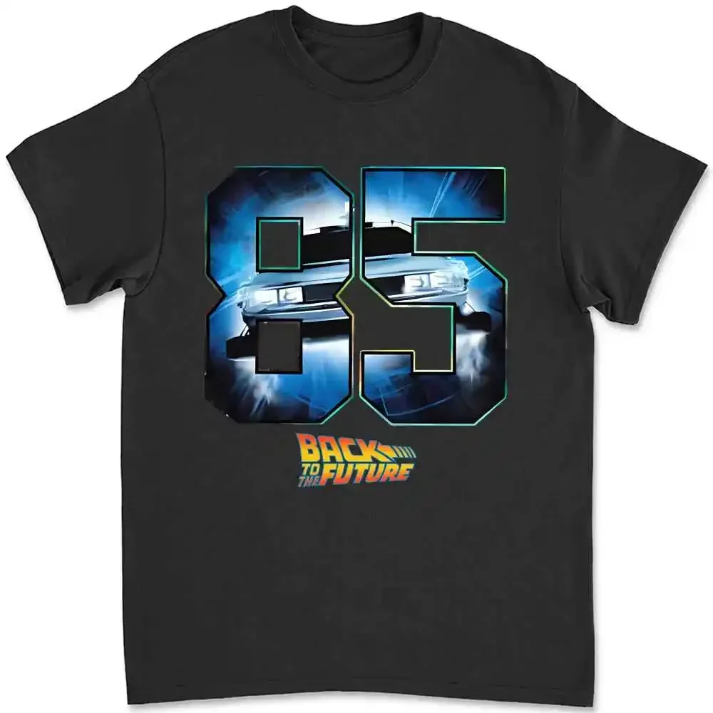 

Back To The Future Eighty Five Black Adult T Shirt 42JT