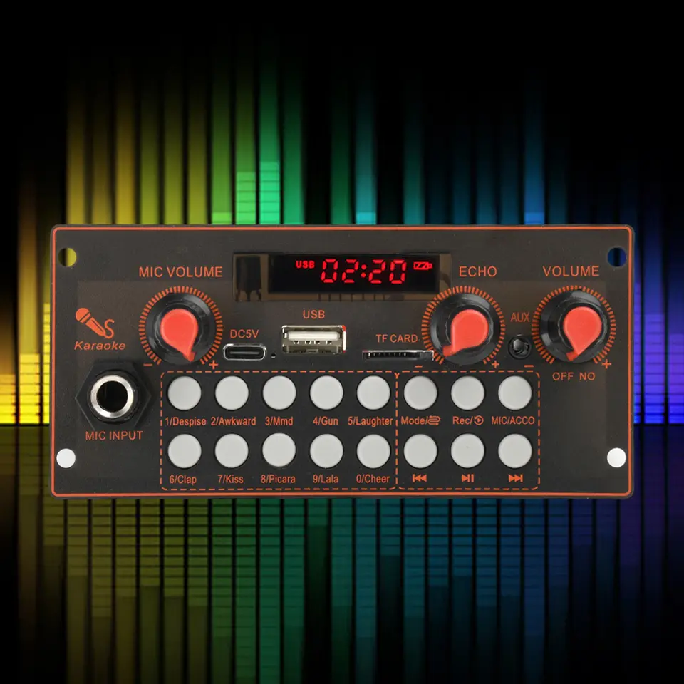Sound Rec Module Aliexpress DC 5V Amplifier Board 2 X 10W Bluetooth-compatible Mp3 Decoding Board ...