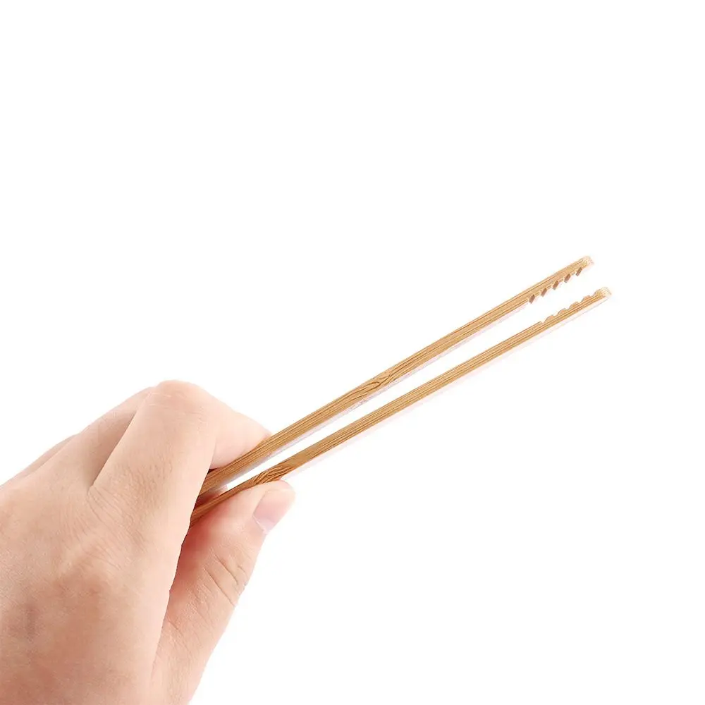 Food Bamboo Pastry Bread Squeezer Bacon Toast Bagel Teaware Tea Clips Cooking Tool Toaster Tong Kitchen