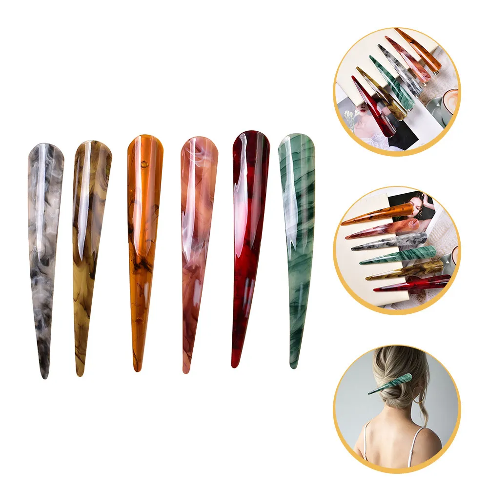 6Pcs Duck Billed Hair Clips Heavy Duty Long Alligator Hair Barrettes for Styling Sectioning Washing Face Dating Comfortable Grip