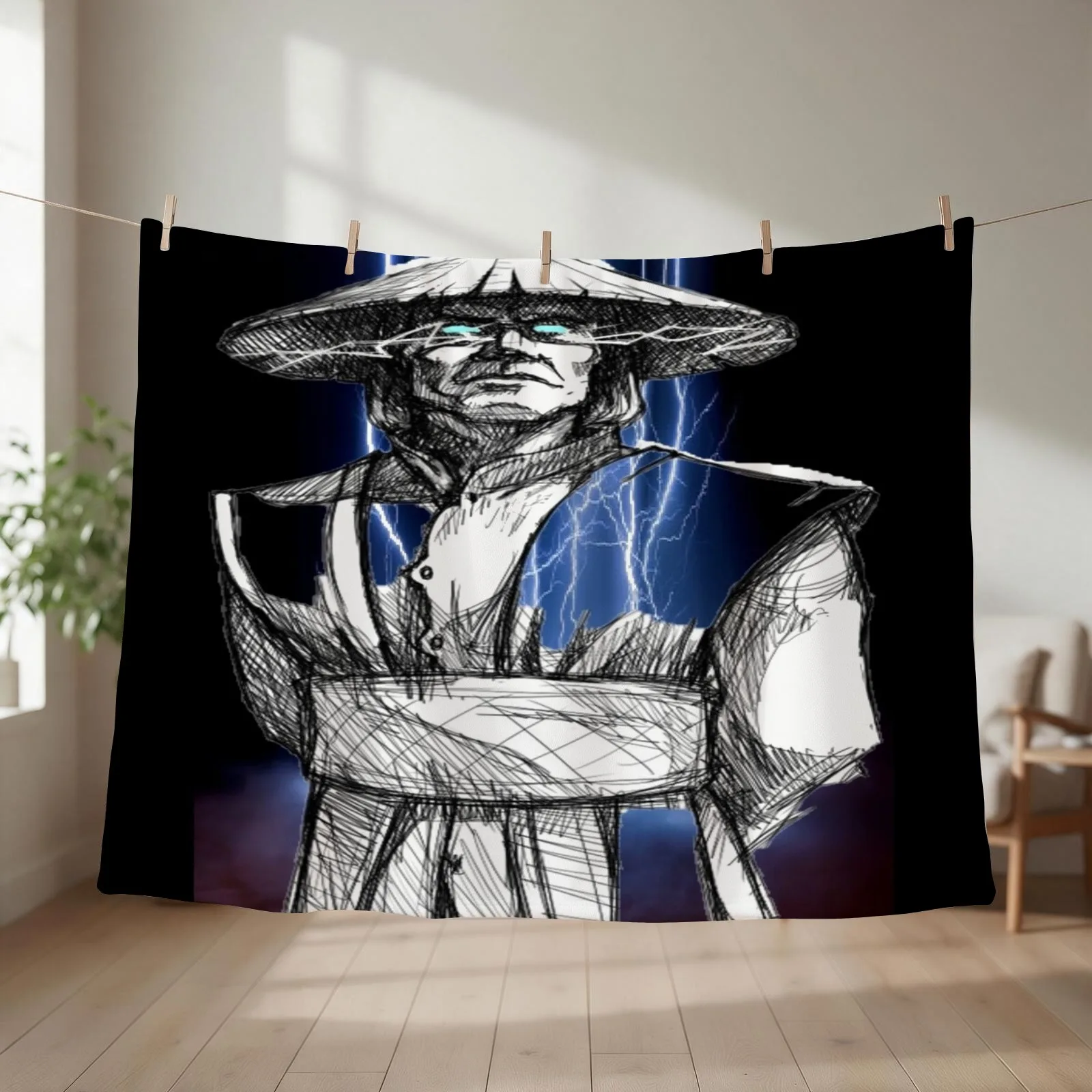 Raiden Throw Blanket Beautifuls Multi-Purpose Designers Extra Large Throw Blankets