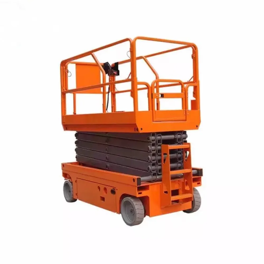 

Mobile electro-hydraulic self-propelled elevator scissor-type lifting platform site aerial work vehicle