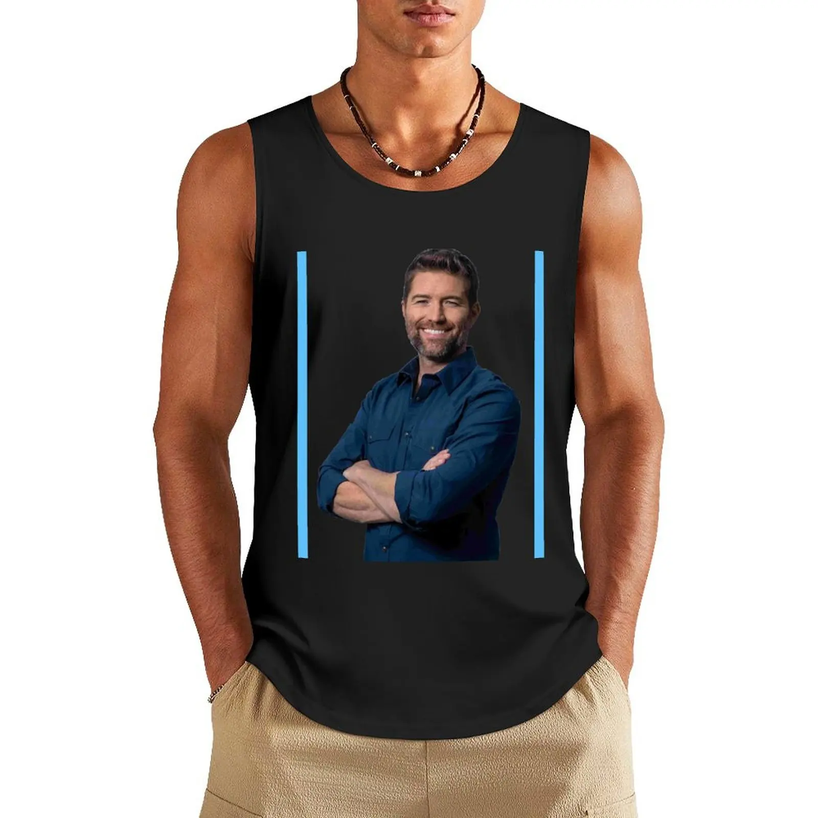 

Josh Turner 33 Tank Top sexy clothes men fashion 2024 man Men sleeveless tee Sports shirt man