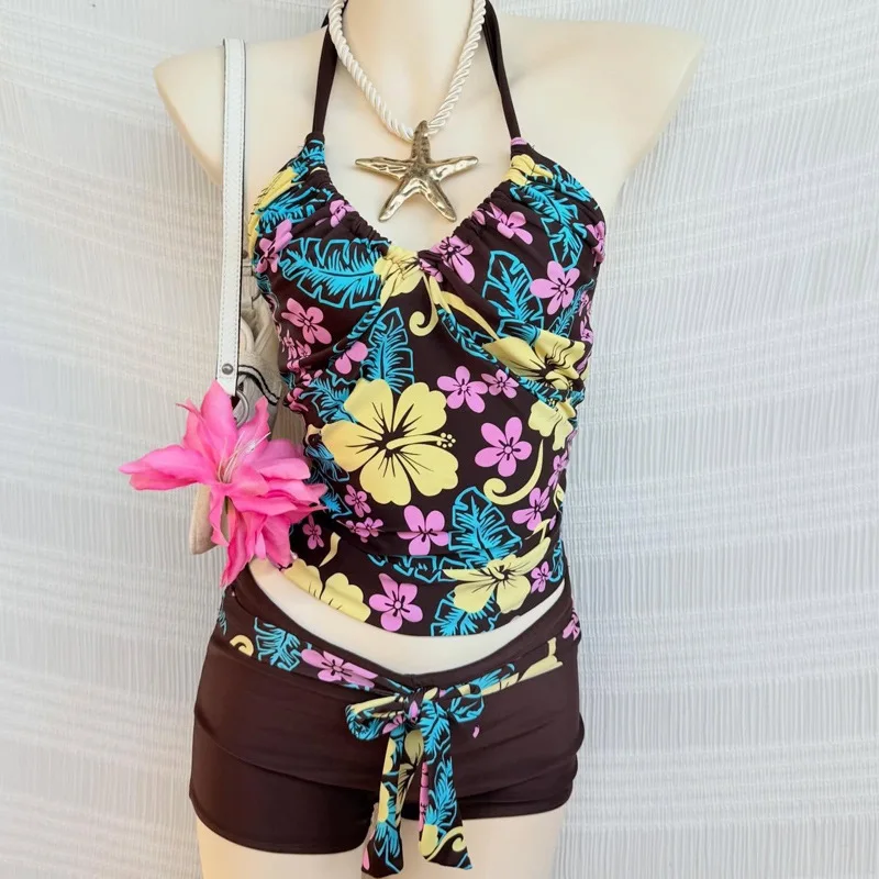 2026 Summer Women's Swimsuit Suit, Split Swimsuit, Sexy and Beautiful Y2K Printing Versatile