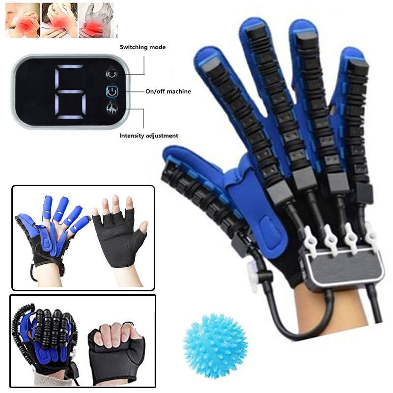 NEW Rehabilitation Robot Gloves Stroke Hemiplegia Cerebral Infarction Training Device Finger Exerciser Hand Function Recove