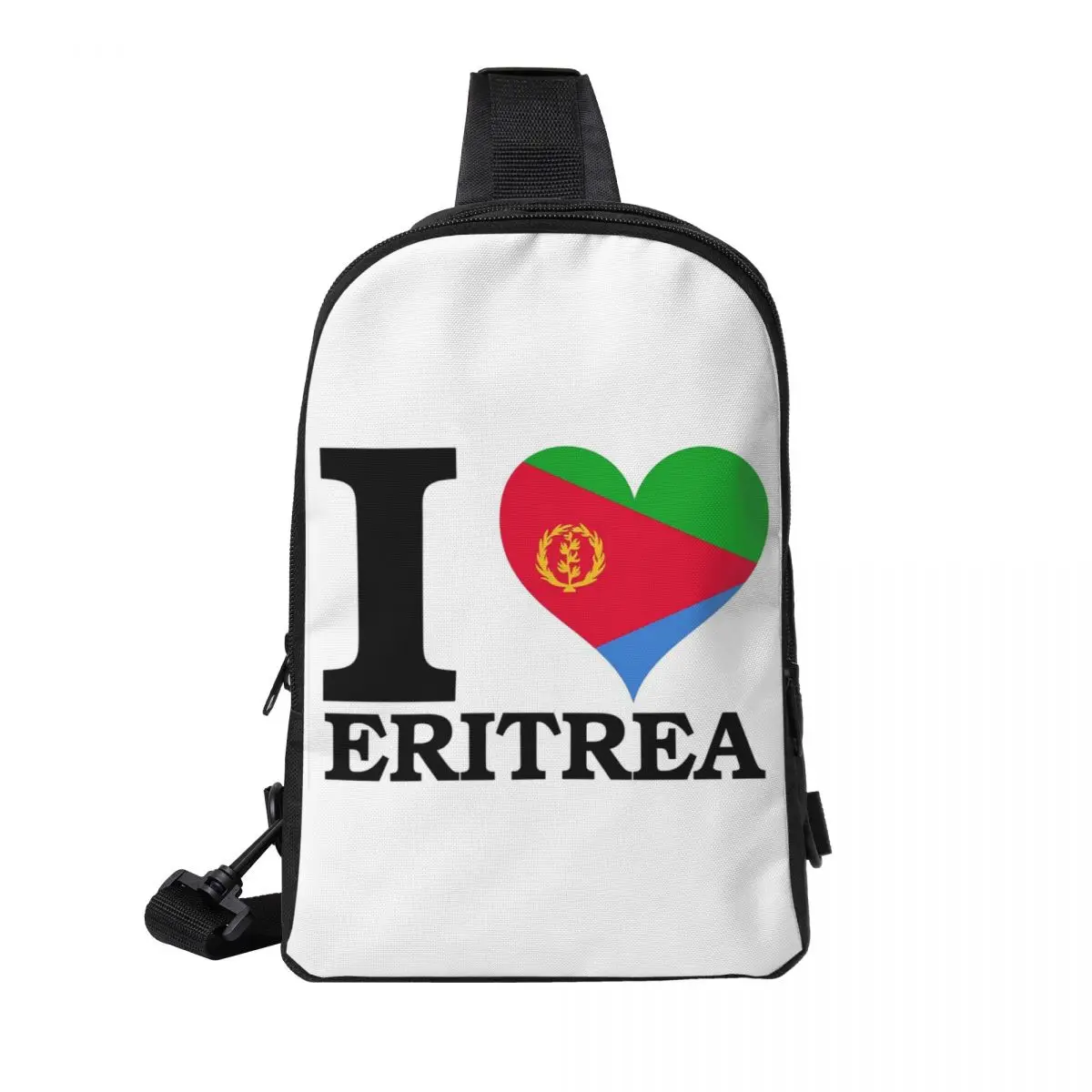 

Flag Of Eritrea Chest Bag Men Sling Crossbody Backpack Chest Bag Travel Hiking Daypack Shoulder Bag