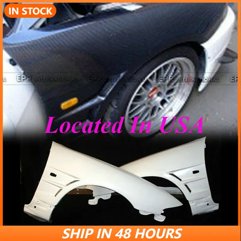 

For Nissan R33 Skyline GTR BN-Style FRP Fiber Black or Grey Unpainted Front Fender Mudguards Car Exterior accessories Body kits