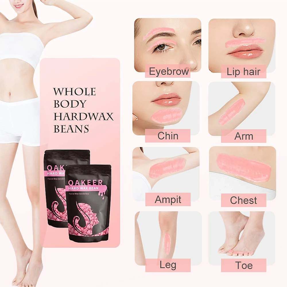 

Painless Hard Wax Beads for Full Body Hair Removal Pack of 50g Suitable for All Skin Types Home Use Gentle on Sensitive Skin