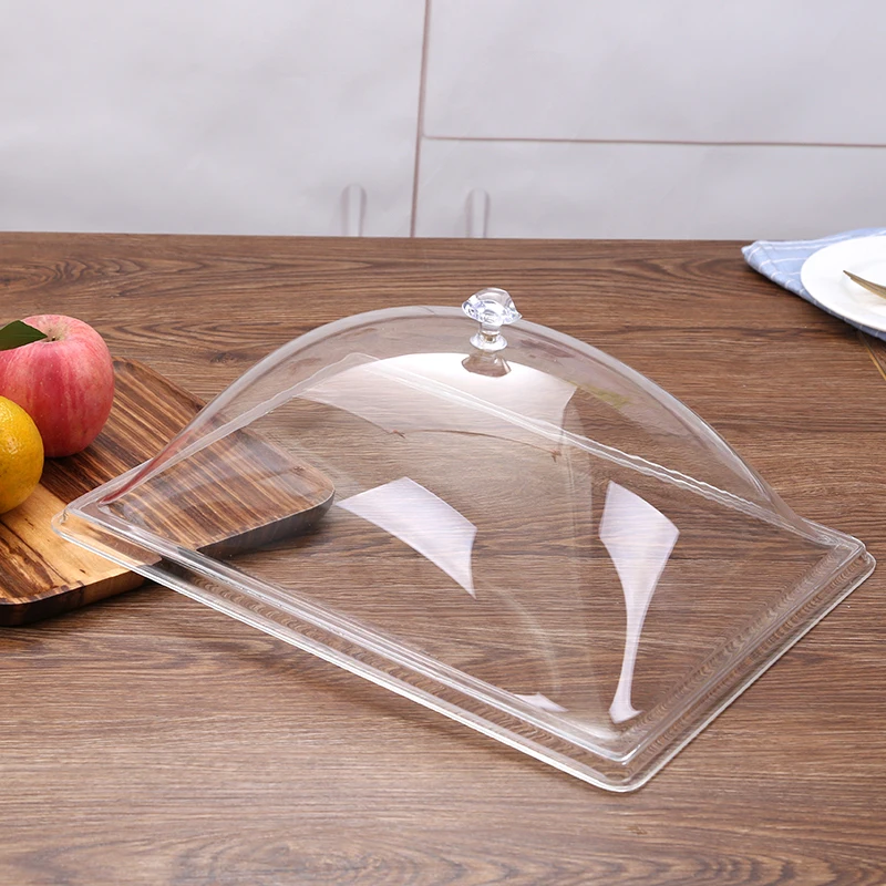 Квадратная круглая крышка для пищевых продуктов, пылезащитная крышка для сохранения фруктов, пластиковый поднос, крышка для хлеба, крышка для риса, пищевой аде, пластик