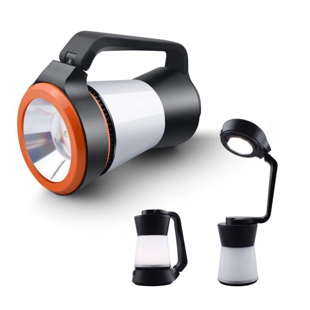 Powerful Spotlight Searchlight Flashlight Large Capacity Lithium Battery Rechargeable Lamp With Power Bank Function Portable