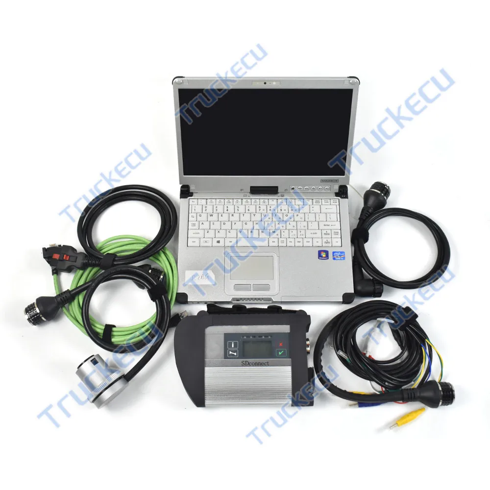 V2023 Connected Compact 4 Diagnostic Tool Toughbook C2 Laptop Solid State Drive Entry Das Wic Epc Vediamo DTS