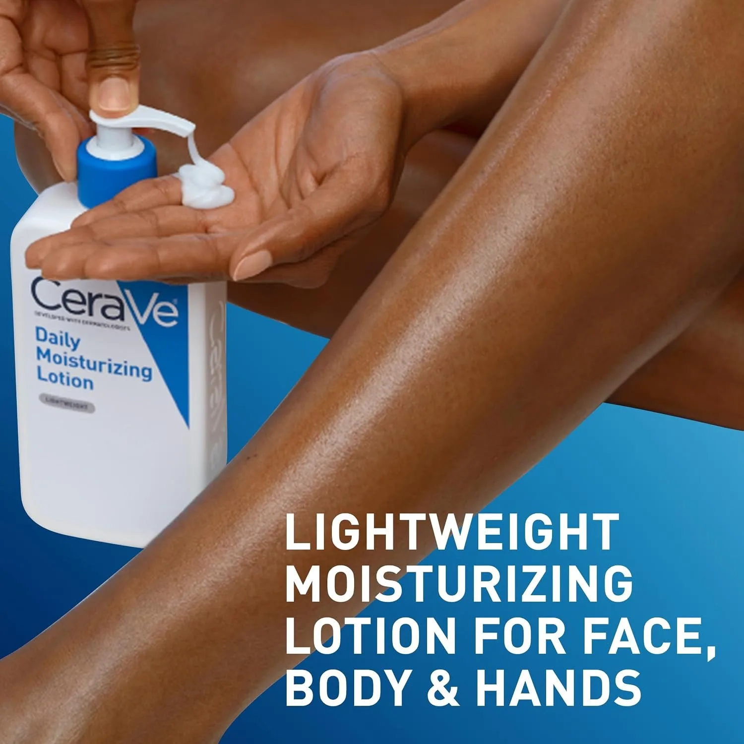 CeraVe Moisturising Lotion For Dry to Very Dry Skin, Fragrance Free Lait Hydratant 16 FL OZ (473ml) view 4