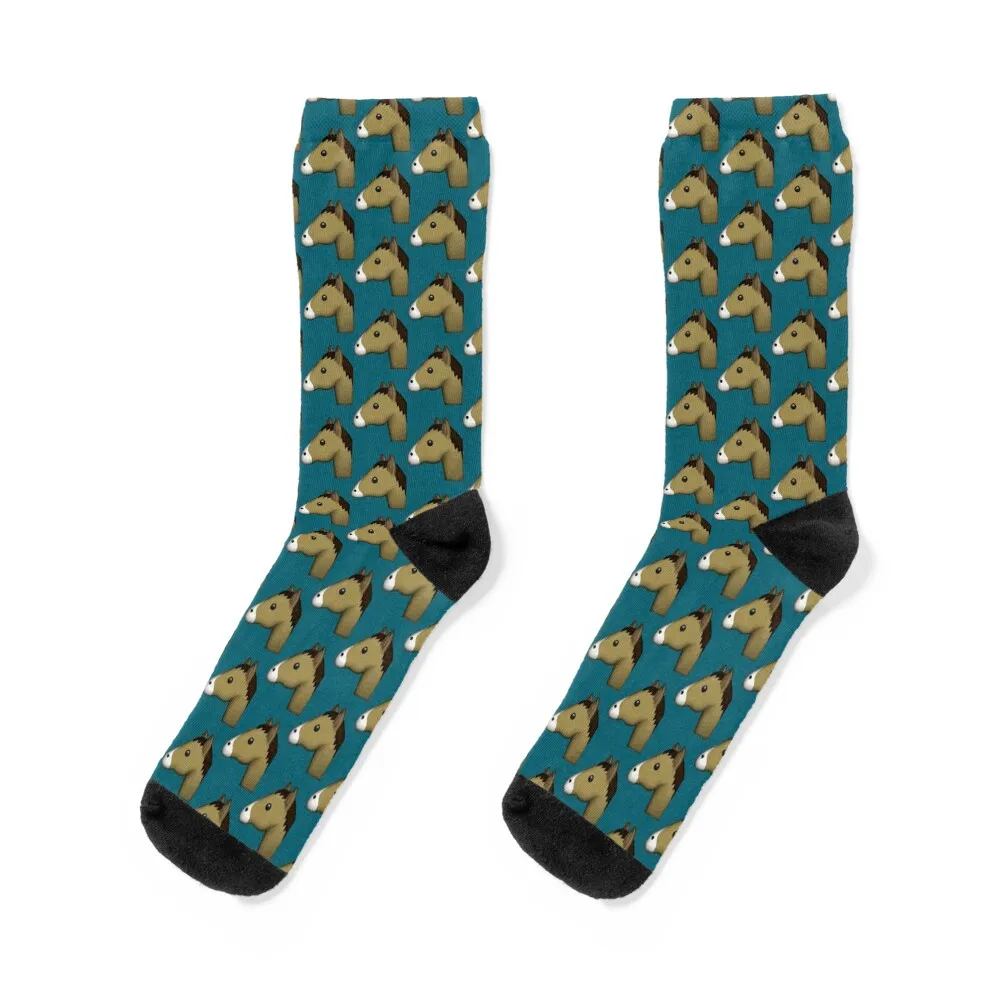 

Horse Face Emoji Socks heated cute golf Antiskid soccer Socks Girl Men's