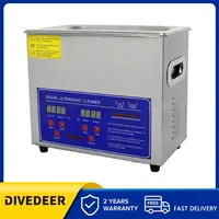 DIVEDEER 2L/3L Ultrasonic Cleaner with Heated Portable Lave-Dishes Washing Machine Diswasher Ultrasound Cleaner