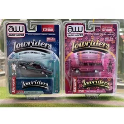 Auto World 1/64 AW&AD LOWRIDER 1962 Impala 1965 Suburban Hidden Edition Die-cast alloy car model toy collection Children gift