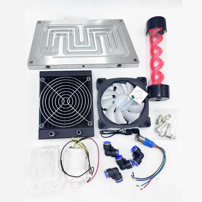 Electric car Motorcycle Drive Fardriver Controller Spiral tank for ND72360/84360/96360 water-cooled fan cooling kit