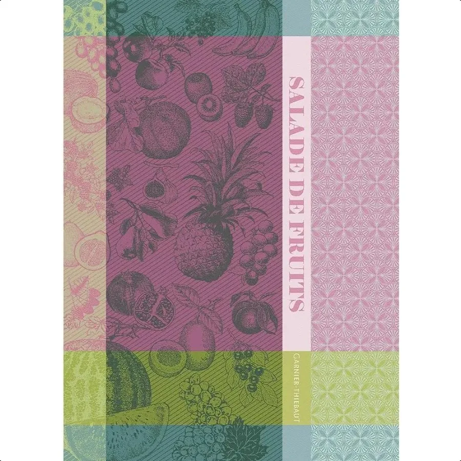 

Garnier Thiebaut Salade De Fruits Fuchsia Fuchsia Fruit Salad French Kitchen Towel 22x30 Cotton Jacquard