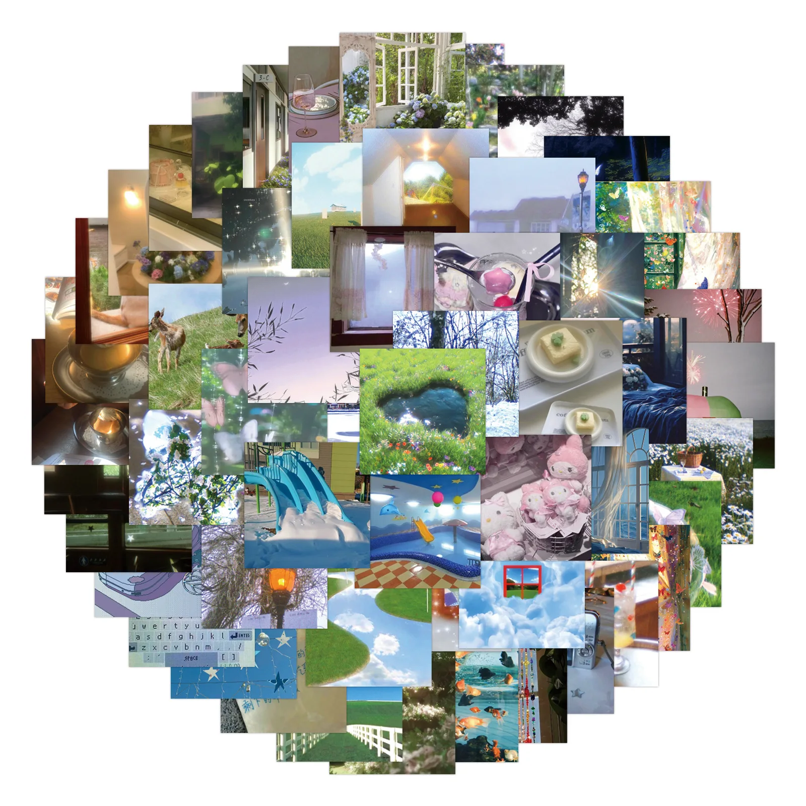 

10/80PCS Cute Dreamcore Stickers Ins Style Aesthetic Cartoon Decoration DIY Phone Fridge Notebook Bike Suitcase Toys Graffiti