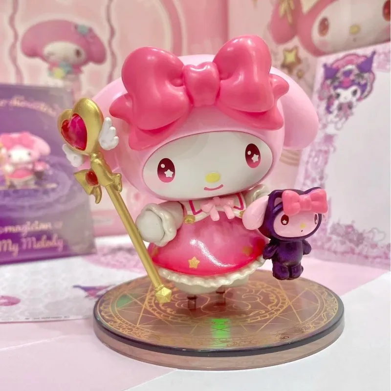 Sanrio Character Starry Night Party Magician Series Blind Box Kuromi Pochacco Mystery Box Surprise Toy Cute Doll Birthday Gifts