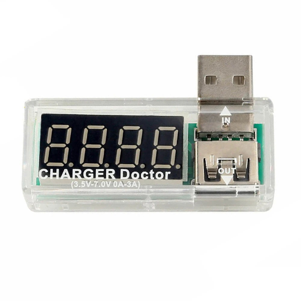 USB Voltage Current Tester Meter 3.3-7.5V DC 0-3A Ammeter With LED Display High For Power Bank For Charger Detector Tool