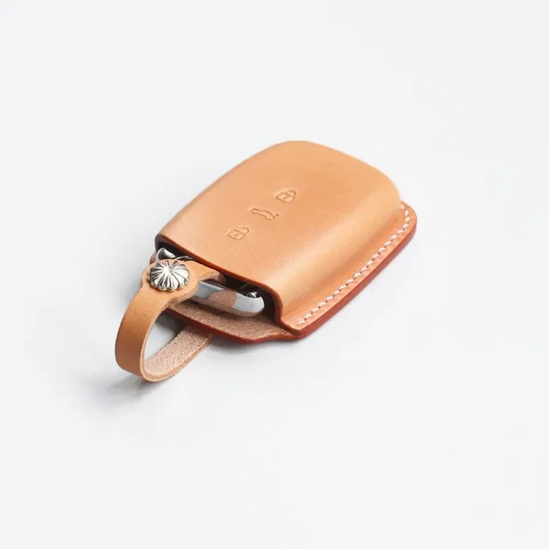 for HJKL Maiteng B8 CC Passat Simple Leather Key Case Handmade Three-dimensional Shaping for Weilai Key Case