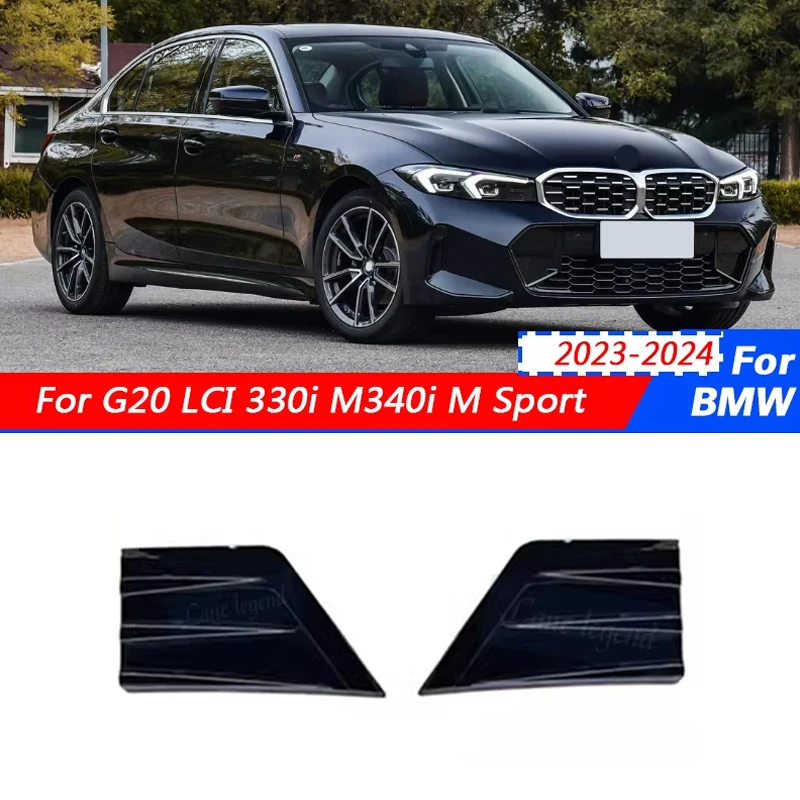 

High-end Front Bumper Side Canards Spoiler Cover Air Vent Frame Splitter Trim For BMW G20 LCI 330i M340i 2023-2024 M Sport