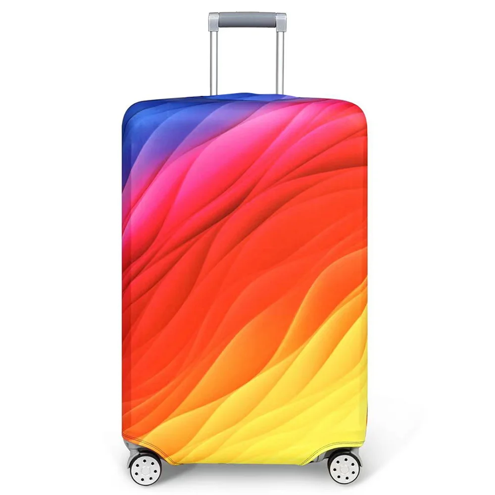 18-32Inch Luggage Cover Elastic Suitcase Cover Full Body Print Suitcase Protective Case Suitcase Luggage Protector Dust Cover