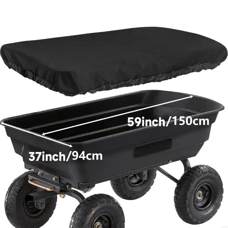 حاويات عربة متينة مقاومة للماء مواد 600D تصميم مقاوم للرياح استخدام حديقة الشاطئ B03E #4