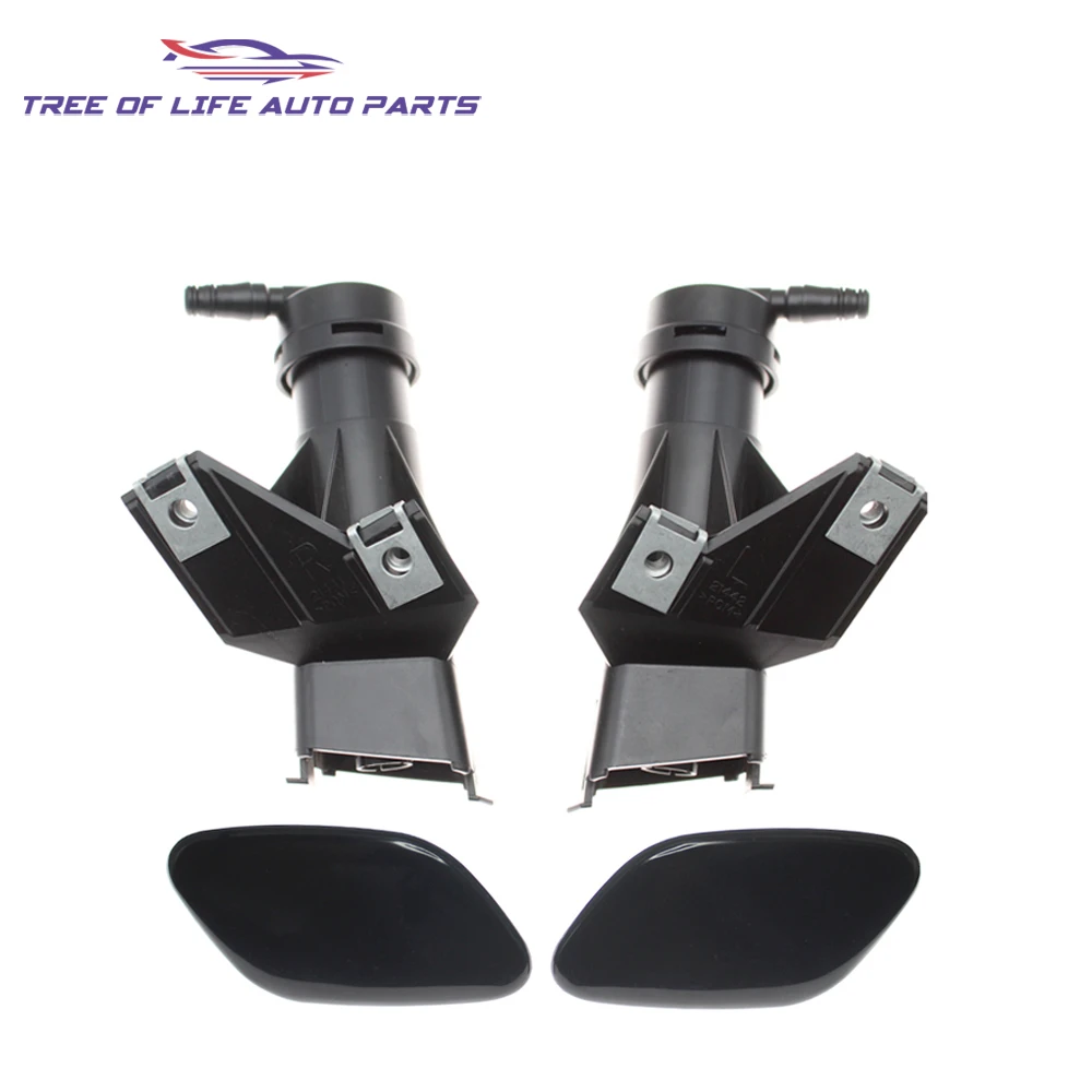 

For Toyota Avensis T25 2003 2004 2005 New Front Bumper Headlight Lamp Washer Spray Cleaning Actuator Nozzle + Cover Cap