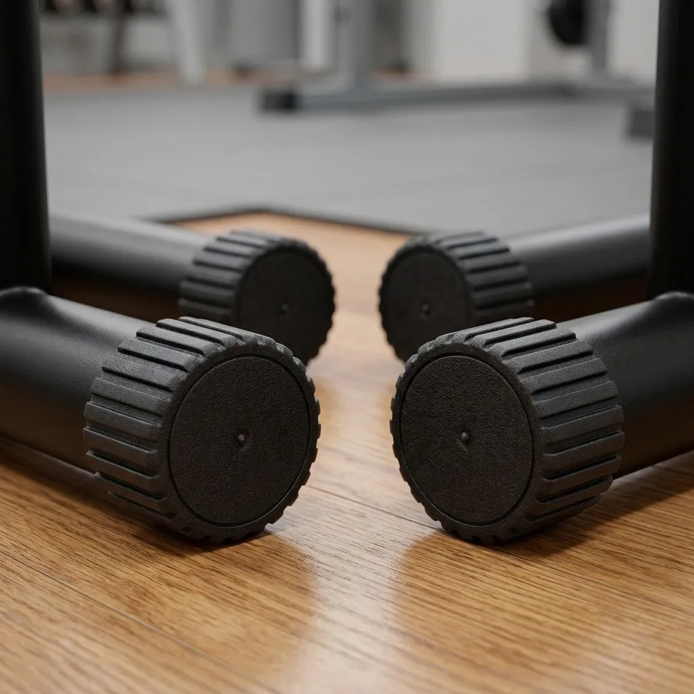 4 Pack Round Foot Protector for Fitness Machine Legs Designed to Shield Floors from Dents and Scratches on Various Surfaces